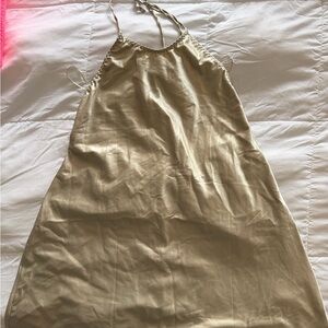 Green Free People Halter Neck Dress